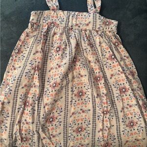 Floral Patterned Sleeveless Dress